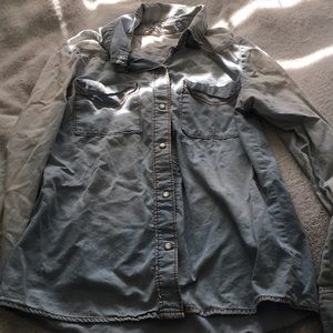 Button down denim shirt